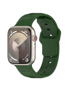 KALEBOL For Apple Watch 10 46mm / Ultra 2 / Ultra 49mm / 9 8 7 45mm / SE (2023) SE (2022) SE 6 5 4 44mm / 3 2 1 42mm Silicone Watch Band - Army Green