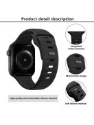 KALEBOL For Apple Watch 10 46mm / Ultra 2 / Ultra 49mm / 9 8 7 45mm / SE (2023) SE (2022) SE 6 5 4 44mm / 3 2 1 42mm Silicone Watch Band - Black