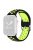 KALEBOL For Apple Watch 10 46mm / Ultra 2 / Ultra 49mm / 9 8 7 45mm / SE (2023) SE (2022) SE 6 5 4 44mm / 3 2 1 42mm Silicone Watch Band - Black+Green