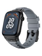 KALEBOL For Apple Watch 10 46mm / Ultra 2 / Ultra 49mm / 9 8 7 45mm / SE (2023) SE (2022) SE 6 5 4 44mm / 3 2 1 42mm Silicone Watch Band - Black+Grey