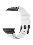 KALEBOL For Apple Watch 10 46mm / Ultra 2 / Ultra 49mm / 9 8 7 45mm / SE (2023) SE (2022) SE 6 5 4 44mm / 3 2 1 42mm Silicone Watch Band - Black+White