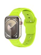 KALEBOL For Apple Watch 10 46mm / Ultra 2 / Ultra 49mm / 9 8 7 45mm / SE (2023) SE (2022) SE 6 5 4 44mm / 3 2 1 42mm Silicone Watch Band - Lime