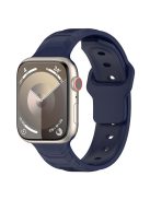 KALEBOL For Apple Watch 10 46mm / Ultra 2 / Ultra 49mm / 9 8 7 45mm / SE (2023) SE (2022) SE 6 5 4 44mm / 3 2 1 42mm Silicone Watch Band - Midnight Blue