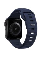 KALEBOL For Apple Watch 10 46mm / Ultra 2 / Ultra 49mm / 9 8 7 45mm / SE (2023) SE (2022) SE 6 5 4 44mm / 3 2 1 42mm Silicone Watch Band - Midnight Blue