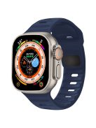 KALEBOL For Apple Watch 10 46mm / Ultra 2 / Ultra 49mm / 9 8 7 45mm / SE (2023) SE (2022) SE 6 5 4 44mm / 3 2 1 42mm Silicone Watch Band - Midnight Blue