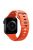 KALEBOL For Apple Watch 10 46mm / Ultra 2 / Ultra 49mm / 9 8 7 45mm / SE (2023) SE (2022) SE 6 5 4 44mm / 3 2 1 42mm Silicone Watch Band - Orange