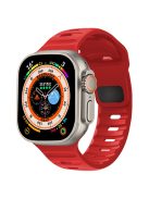 KALEBOL For Apple Watch 10 46mm / Ultra 2 / Ultra 49mm / 9 8 7 45mm / SE (2023) SE (2022) SE 6 5 4 44mm / 3 2 1 42mm Silicone Watch Band - Red