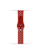 KALEBOL For Apple Watch 10 46mm / Ultra 2 / Ultra 49mm / 9 8 7 45mm / SE (2023) SE (2022) SE 6 5 4 44mm / 3 2 1 42mm Silicone Watch Band - Red+Black