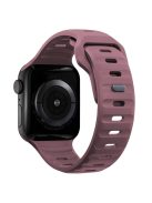 KALEBOL For Apple Watch 10 46mm / Ultra 2 / Ultra 49mm / 9 8 7 45mm / SE (2023) SE (2022) SE 6 5 4 44mm / 3 2 1 42mm Silicone Watch Band - Smoky Purple