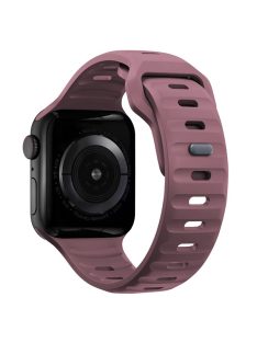   KALEBOL For Apple Watch 10 46mm / Ultra 2 / Ultra 49mm / 9 8 7 45mm / SE (2023) SE (2022) SE 6 5 4 44mm / 3 2 1 42mm Silicone Watch Band - Smoky Purple