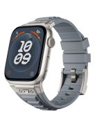 KALEBOL For Apple Watch 10 46mm / Ultra 2 / Ultra 49mm / 9 8 7 45mm / SE (2023) SE (2022) SE 6 5 4 44mm / 3 2 1 42mm Silicone Watch Band - Titanium+Grey