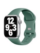 KALEBOL For Apple Watch 10 46mm / Ultra 2 / Ultra 49mm / 9 8 7 45mm / SE (2023) SE (2022) SE 6 5 4 44mm / 3 2 1 42mm Silicone Watch Band, Size: L - Green