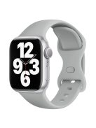 KALEBOL For Apple Watch 10 46mm / Ultra 2 / Ultra 49mm / 9 8 7 45mm / SE (2023) SE (2022) SE 6 5 4 44mm / 3 2 1 42mm Silicone Watch Band, Size: L - Grey