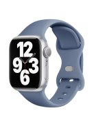 KALEBOL For Apple Watch 10 46mm / Ultra 2 / Ultra 49mm / 9 8 7 45mm / SE (2023) SE (2022) SE 6 5 4 44mm / 3 2 1 42mm Silicone Watch Band, Size: L - Lavender Grey