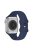 KALEBOL For Apple Watch 10 46mm / Ultra 2 / Ultra 49mm / 9 8 7 45mm / SE (2023) SE (2022) SE 6 5 4 44mm / 3 2 1 42mm Silicone Watch Band, Size: L - Midnight Blue