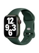 KALEBOL For Apple Watch 10 46mm / Ultra 2 / Ultra 49mm / 9 8 7 45mm / SE (2023) SE (2022) SE 6 5 4 44mm / 3 2 1 42mm Silicone Watch Band, Size: L - Olive Green