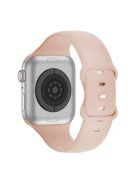 KALEBOL For Apple Watch 10 46mm / Ultra 2 / Ultra 49mm / 9 8 7 45mm / SE (2023) SE (2022) SE 6 5 4 44mm / 3 2 1 42mm Silicone Watch Band, Size: L - Pink