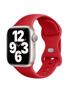 KALEBOL For Apple Watch 10 46mm / Ultra 2 / Ultra 49mm / 9 8 7 45mm / SE (2023) SE (2022) SE 6 5 4 44mm / 3 2 1 42mm Silicone Watch Band, Size: L - Red