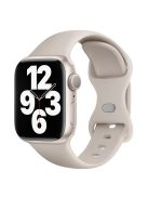 KALEBOL For Apple Watch 10 46mm / Ultra 2 / Ultra 49mm / 9 8 7 45mm / SE (2023) SE (2022) SE 6 5 4 44mm / 3 2 1 42mm Silicone Watch Band, Size: L - Starlight