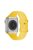 KALEBOL For Apple Watch 10 46mm / Ultra 2 / Ultra 49mm / 9 8 7 45mm / SE (2023) SE (2022) SE 6 5 4 44mm / 3 2 1 42mm Silicone Watch Band, Size: L - Yellow