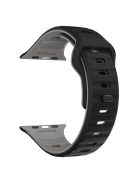 KALEBOL For Apple Watch 10 46mm / Ultra 2 / Ultra 49mm / 9 8 7 45mm / SE (2023) SE (2022) SE 6 5 4 44mm / 3 2 1 42mm Silicone Watch Strap - Black+Grey