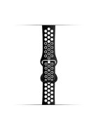 KALEBOL For Apple Watch 10 46mm / Ultra 2 / Ultra 49mm / 9 8 7 45mm / SE (2023) SE (2022) SE 6 5 4 44mm / 3 2 1 42mm Silicone Watch Strap - Black+White