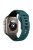 KALEBOL For Apple Watch 10 46mm / Ultra 2 / Ultra 49mm / 9 8 7 45mm / SE (2023) SE (2022) SE 6 5 4 44mm / 3 2 1 42mm Silicone Watch Strap - Blackish Green+Black