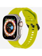 KALEBOL For Apple Watch 10 46mm / Ultra 2 / Ultra 49mm / 9 8 7 45mm / SE (2023) SE (2022) SE 6 5 4 44mm / 3 2 1 42mm Silicone Watch Strap - Fluorescent Green