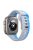 KALEBOL For Apple Watch 10 46mm / Ultra 2 / Ultra 49mm / 9 8 7 45mm / SE (2023) SE (2022) SE 6 5 4 44mm / 3 2 1 42mm Silicone Watch Strap - Grey+Blue