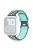 KALEBOL For Apple Watch 10 46mm / Ultra 2 / Ultra 49mm / 9 8 7 45mm / SE (2023) SE (2022) SE 6 5 4 44mm / 3 2 1 42mm Silicone Watch Strap - Grey+Teal Green