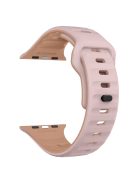 KALEBOL For Apple Watch 10 46mm / Ultra 2 / Ultra 49mm / 9 8 7 45mm / SE (2023) SE (2022) SE 6 5 4 44mm / 3 2 1 42mm Silicone Watch Strap - Pink+Rose Grey