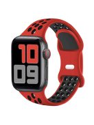 KALEBOL For Apple Watch 10 46mm / Ultra 2 / Ultra 49mm / 9 8 7 45mm / SE (2023) SE (2022) SE 6 5 4 44mm / 3 2 1 42mm Silicone Watch Strap - Red+Black