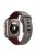 KALEBOL For Apple Watch 10 46mm / Ultra 2 / Ultra 49mm / 9 8 7 45mm / SE (2023) SE (2022) SE 6 5 4 44mm / 3 2 1 42mm Silicone Watch Strap - Space Grey+Wine Red