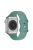 KALEBOL For Apple Watch 10 46mm / Ultra 2 / Ultra 49mm / 9 8 7 45mm / SE (2023) SE (2022) SE 6 5 4 44mm / 3 2 1 42mm Silicone Watch Strap, Size: S / M - Green