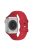 KALEBOL For Apple Watch 10 46mm / Ultra 2 / Ultra 49mm / 9 8 7 45mm / SE (2023) SE (2022) SE 6 5 4 44mm / 3 2 1 42mm Silicone Watch Strap, Size: S / M - Red