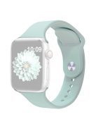 KALEBOL For Apple Watch 10 46mm / Ultra 2 / Ultra 49mm / 9 8 7 45mm / SE (2023) SE (2022) SE 6 5 4 44mm / 3 2 1 42mm Silicone Watch Straps, Size: S / M - Baby Blue