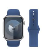 KALEBOL For Apple Watch 10 46mm / Ultra 2 / Ultra 49mm / 9 8 7 45mm / SE (2023) SE (2022) SE 6 5 4 44mm / 3 2 1 42mm Silicone Watch Straps, Size: S / M - Dark Blue