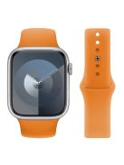 KALEBOL For Apple Watch 10 46mm / Ultra 2 / Ultra 49mm / 9 8 7 45mm / SE (2023) SE (2022) SE 6 5 4 44mm / 3 2 1 42mm Silicone Watch Straps, Size: S / M - Orange