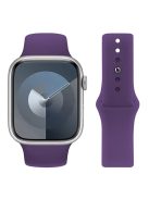 KALEBOL For Apple Watch 10 46mm / Ultra 2 / Ultra 49mm / 9 8 7 45mm / SE (2023) SE (2022) SE 6 5 4 44mm / 3 2 1 42mm Silicone Watch Straps, Size: S / M - Purple