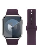 KALEBOL For Apple Watch 10 46mm / Ultra 2 / Ultra 49mm / 9 8 7 45mm / SE (2023) SE (2022) SE 6 5 4 44mm / 3 2 1 42mm Silicone Watch Straps, Size: S / M - Violet Purple