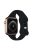 KALEBOL For Apple Watch 10 46mm / Ultra 2 / Ultra 49mm / 9 8 7 45mm / SE (2023) SE (2022) SE 6 5 4 44mm / 3 2 1 42mm Slim Silicone Band - Black