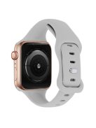 KALEBOL For Apple Watch 10 46mm / Ultra 2 / Ultra 49mm / 9 8 7 45mm / SE (2023) SE (2022) SE 6 5 4 44mm / 3 2 1 42mm Slim Silicone Band - Grey