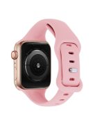 KALEBOL For Apple Watch 10 46mm / Ultra 2 / Ultra 49mm / 9 8 7 45mm / SE (2023) SE (2022) SE 6 5 4 44mm / 3 2 1 42mm Slim Silicone Band - Light Pink