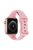 KALEBOL For Apple Watch 10 46mm / Ultra 2 / Ultra 49mm / 9 8 7 45mm / SE (2023) SE (2022) SE 6 5 4 44mm / 3 2 1 42mm Slim Silicone Band - Light Pink