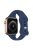 KALEBOL For Apple Watch 10 46mm / Ultra 2 / Ultra 49mm / 9 8 7 45mm / SE (2023) SE (2022) SE 6 5 4 44mm / 3 2 1 42mm Slim Silicone Band - Navy Blue