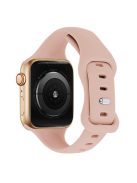 KALEBOL For Apple Watch 10 46mm / Ultra 2 / Ultra 49mm / 9 8 7 45mm / SE (2023) SE (2022) SE 6 5 4 44mm / 3 2 1 42mm Slim Silicone Band - Pink