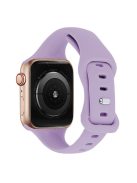 KALEBOL For Apple Watch 10 46mm / Ultra 2 / Ultra 49mm / 9 8 7 45mm / SE (2023) SE (2022) SE 6 5 4 44mm / 3 2 1 42mm Slim Silicone Band - Purple