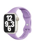 KALEBOL For Apple Watch 10 46mm / Ultra 2 / Ultra 49mm / 9 8 7 45mm / SE (2023) SE (2022) SE 6 5 4 44mm / 3 2 1 42mm Slim Silicone Band - Purple