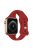 KALEBOL For Apple Watch 10 46mm / Ultra 2 / Ultra 49mm / 9 8 7 45mm / SE (2023) SE (2022) SE 6 5 4 44mm / 3 2 1 42mm Slim Silicone Band - Red