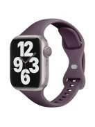 KALEBOL For Apple Watch 10 46mm / Ultra 2 / Ultra 49mm / 9 8 7 45mm / SE (2023) SE (2022) SE 6 5 4 44mm / 3 2 1 42mm Slim Silicone Band - Smoke Purple